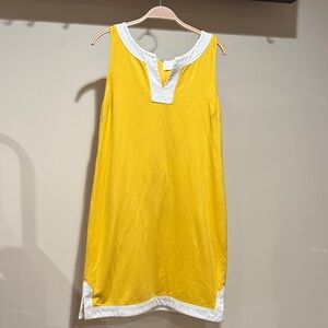 Banana Republic Yellow and White Dress